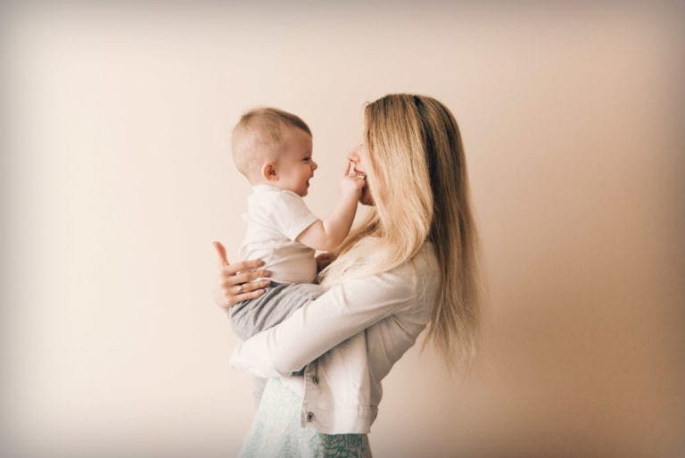 Mother and son