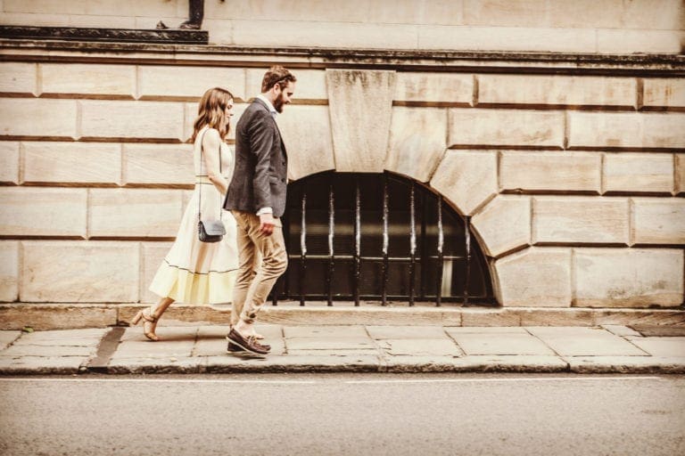 Couple walking