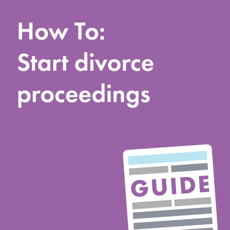How to start divorce proceedings
