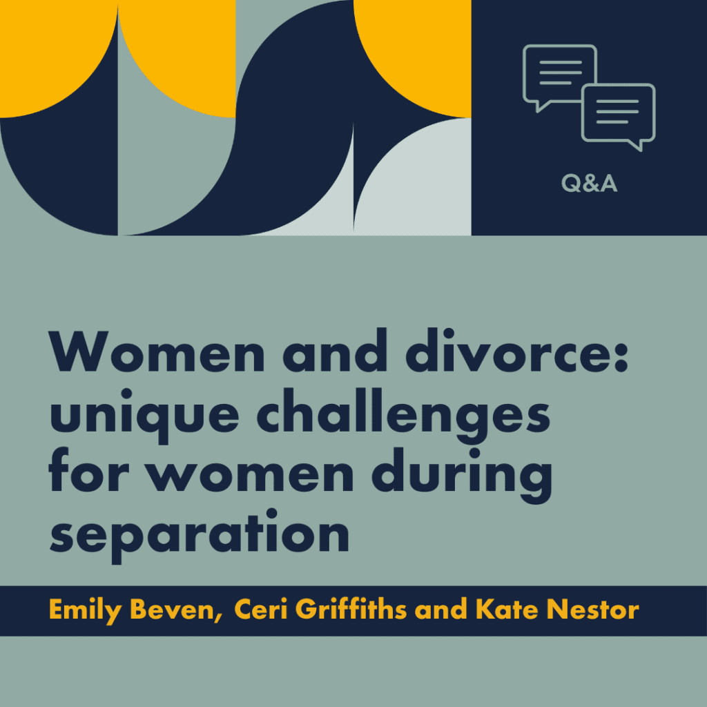 Q&A women and divorce